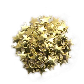JCBIZ 60 piezas de colgante de estrella de cinco puntas DIY accesorios para joyería y manualidades oro