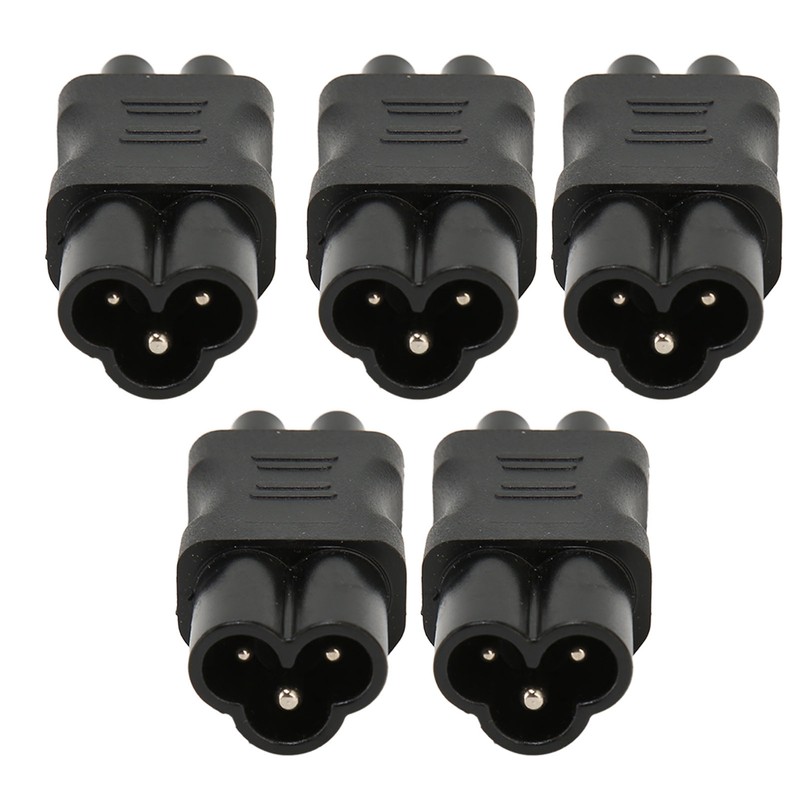 5 Pcs IEC320 C6 to IEC320 C5 Power Adapter Computer