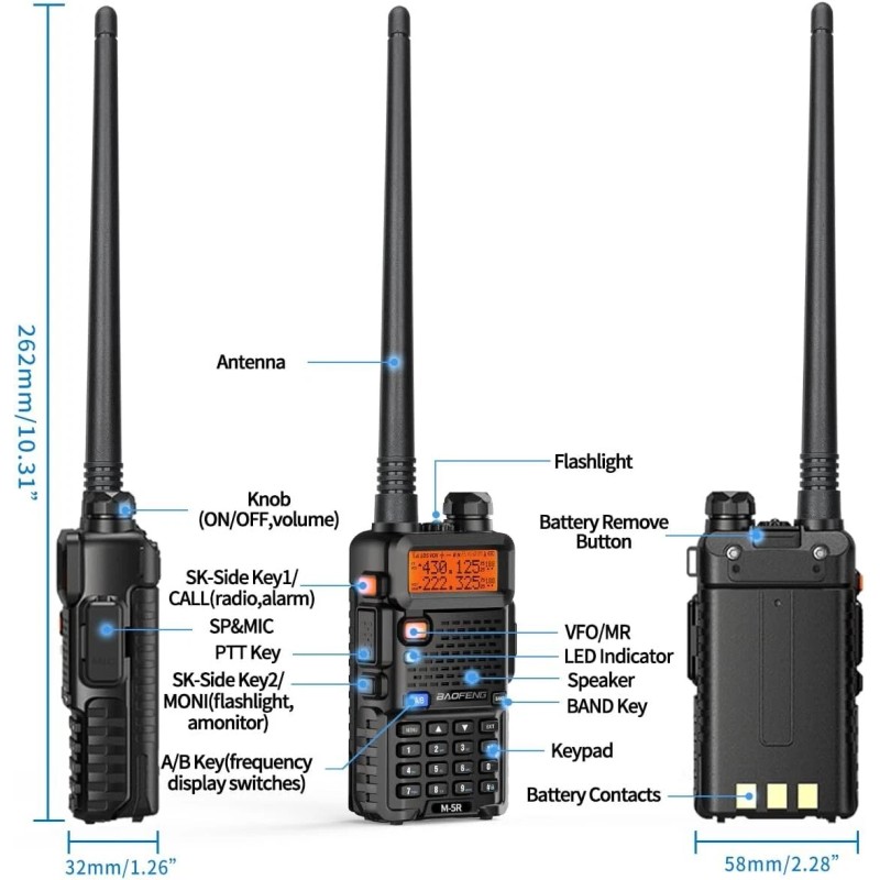 Branded Digital Handheld Radio Scanner Fire Police VHF FM EMS