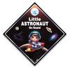 Little Astronaut on Board Car Sign, 14 x 14 cm,