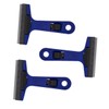 CIYODO 3Pcs Portable Cleaning Scrapers Blue Lightweight Wall Glass Floor