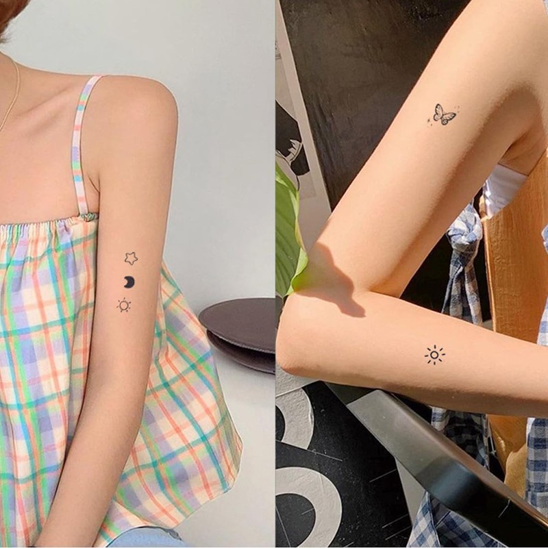 EIHI Temporary Tattoo Set, Fake Temporary Tattoo Stickers, 10 Sheets