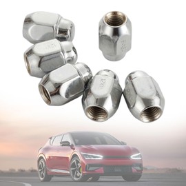 52950-M1000 Lug Nuts M12x1.5, Chrome Wheel Nut Set for Hyundai & Kia (20 Pack), Fits Sonata Elantra Tucson Santa Fe Forte Optima Sportage