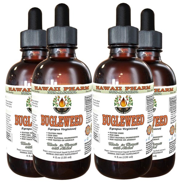 Bugleweed Alcohol-Free Liquid Extract, Organic Bugleweed (Lycopus Virginicus) Dried Leaf