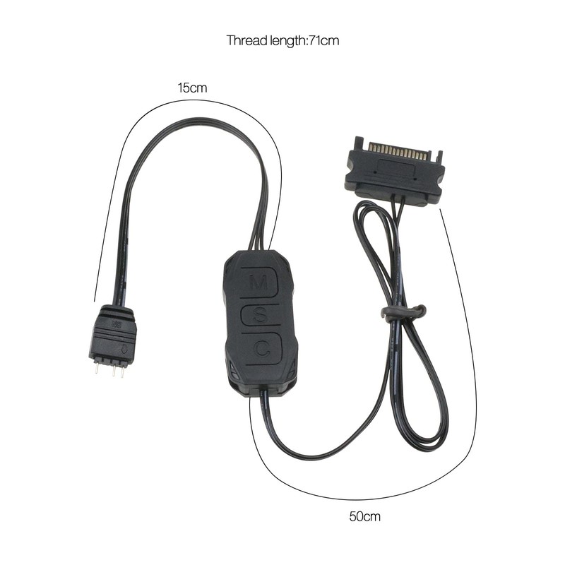 ARGB Controller 5V 3 Pin SATA Power Supply Light Stripe