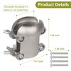 Stainless Steel Squirrel Baffle Bracket, Rustproof Chew-Proof Holder for Bird