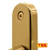 TSS Polished Brass UPVC Door Handle Pair Set, Sprung, 92mm