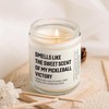 Shqiueos Pickleball Gifts for Women Men Lavender Scented Candle 7oz