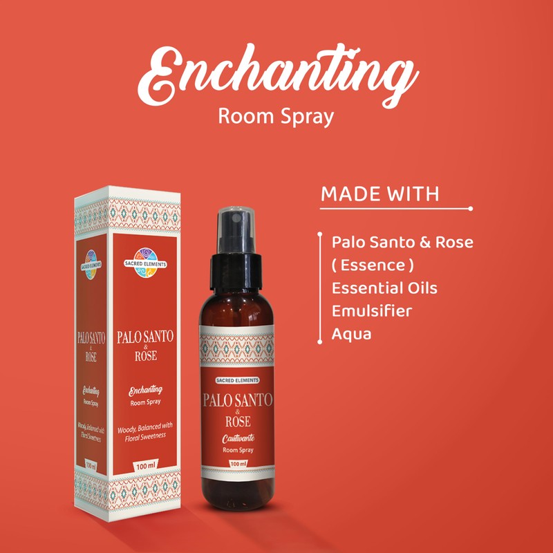 Sacred Element's Palo Santo & Rose Room Spray | Natural