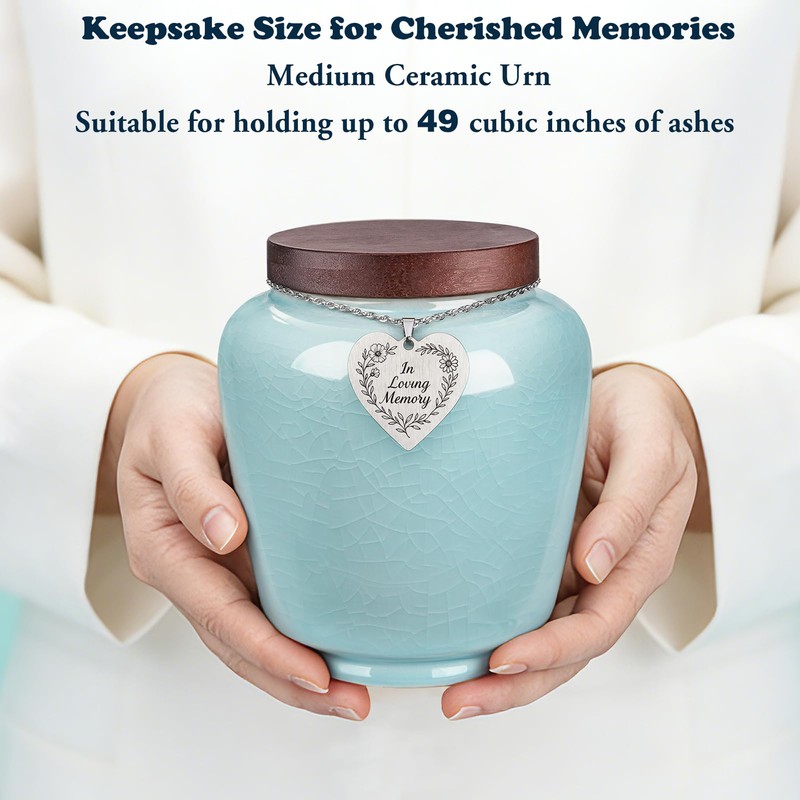 Medium Urns for Human Ashes Cremation Urns Keepsake Urn for