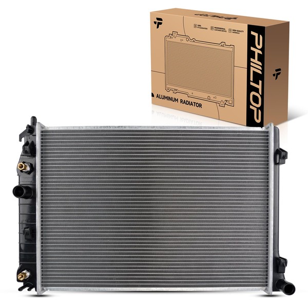 PHILTOP CU1885 Engine Coolant Aluminum Radiator for 2001-2004 Corvette 5.7L,
