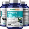 NusaPure Bilberry Extract 5,000mg 200 Vegetarian caps (Non-GMO, Vegan)