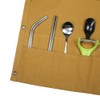 Outdoor Camping Tableware Storage Bag Portable Hanging Canvas Utensil Tissue