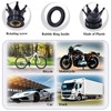 MEAJOO 4PCS Crown Tire Valve Stem Caps, with O Rubber