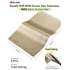 WIGNEE OVO Blonde 613 Human Hair Extensions 2-Pack | Warm