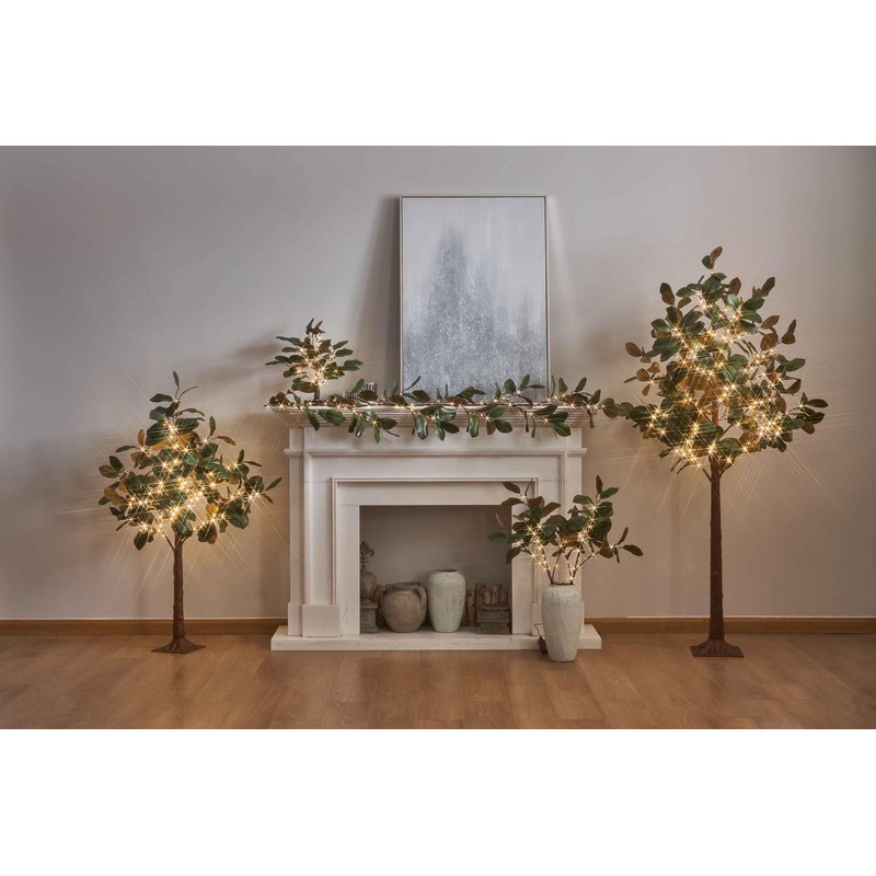 Hairui Lighted Magnolia Tree 4FT 165 LED Fairy Lights, Faux