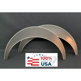 Lemon Hill Avenue Universal Metal Fender Flares Style 1: 5" Wide, 2-piece set (hand-made)