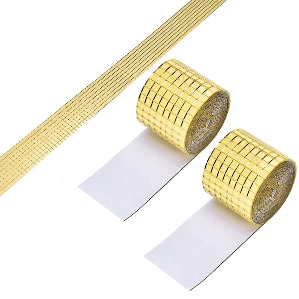 2 Rollos Azulejos de Discoteca para Pared Autoadhesivos, Autoadhesivos Plateados