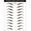 DAGEDA Brown 40 Pairs 4 PC 4D Eyebrow Transfers Stickers,