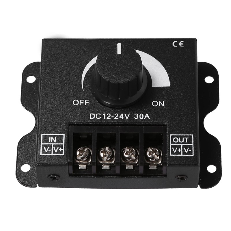 LED Light Strip Dimmer, Professional Dimmer Switch 12V-24V 30A LED