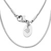 Max Palmer® Snake Chain Necklace, Stainless Steel, 84 Variations, silver