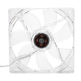 Ventilador de refrigeración de la CPU, 12cm USB LED Ventilador de enfriamiento de luz colorida transparente PC Computadora Ventilador de refrigeración de la CPU 5V Puerto USB para computadora