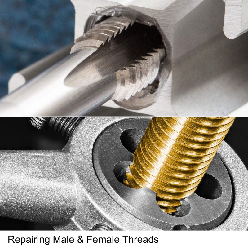 sourcing map 5/8"-24 UNEF Tap Set, HSS Machine Tap with