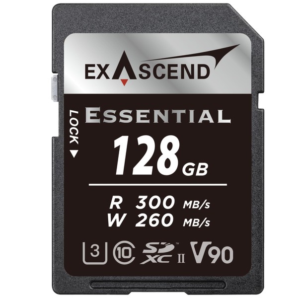 EXASCEND 128GB ESSENTIAL UHS-II SDXC MEMORY CARD