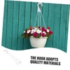 FUNOMOCYA 10Pcs Flower Pot Hanging Hooks Durable Plastic Planter Hangers