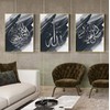 JNAOZI Islamic Calligraphy Canvas Painting, Arabic Calligraphy Painting, Allah Islamic