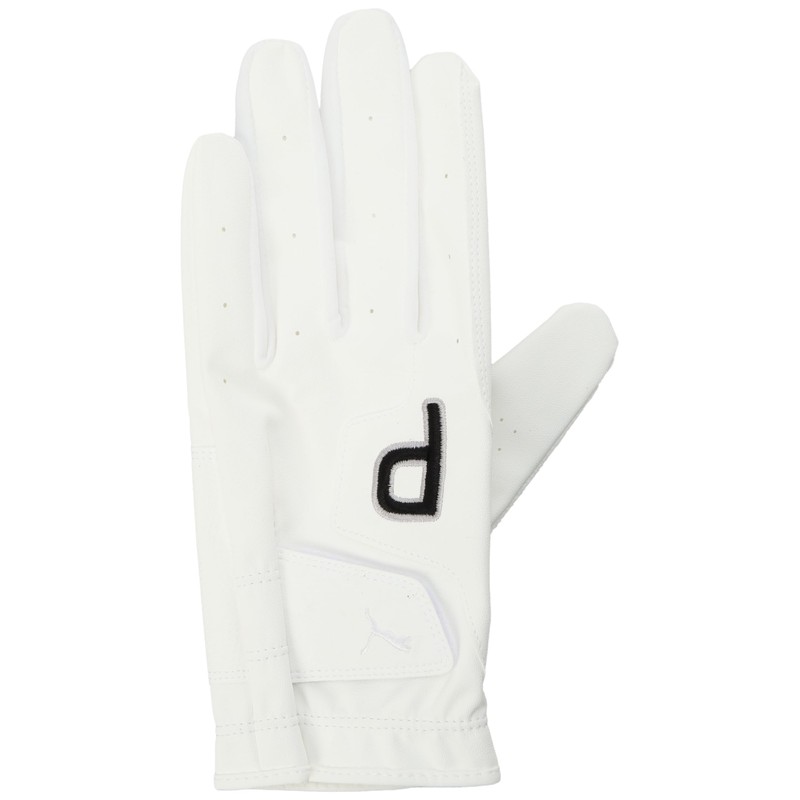 PUMA Men's Golf P Glove (Left Hand), bright white/puma black,