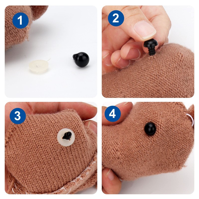 RuWfpz Large Safety Eyes for Crocheting Amigurumi 30mm 1-3/16" -