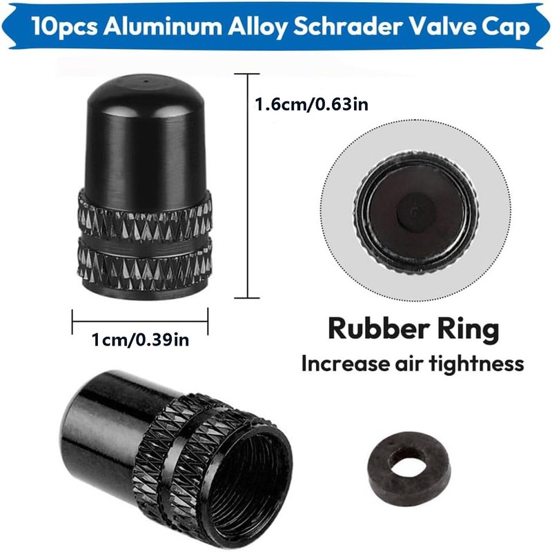 Taicols Presta Valve Core Bike Kit, 18Pcs Repair Tool Kit