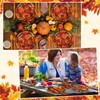 Yungyan 252 Pcs Fall Maple Leaves Plates and Napkins Set