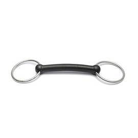 Huxlay Bros HB Loose Ring Snaffle Bits Rubber Mouth (5.0 inch)