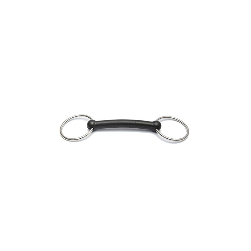 Huxlay Bros HB Loose Ring Snaffle Bits Rubber Mouth (5.0