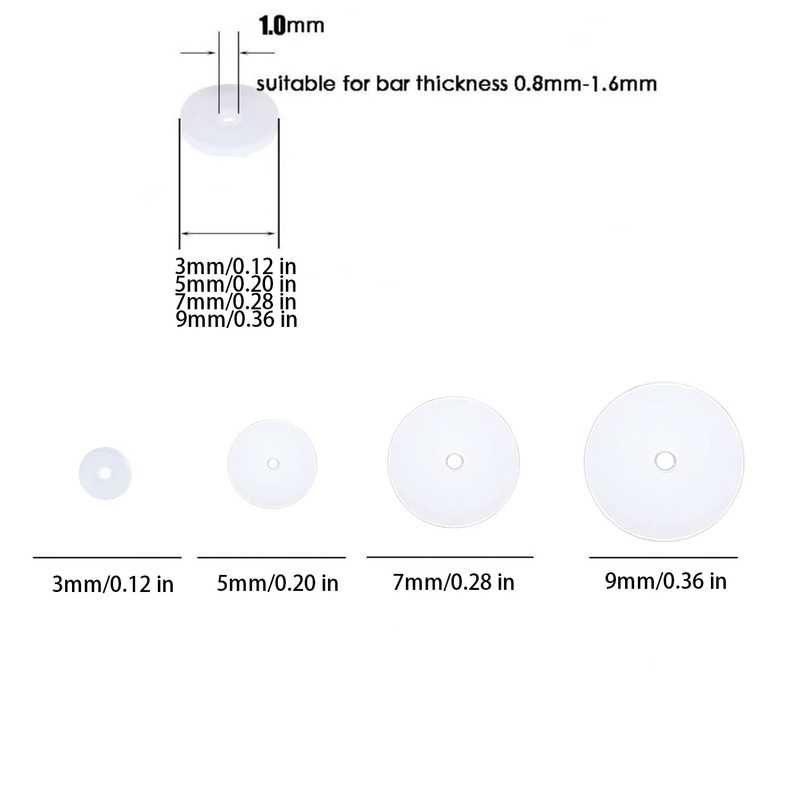 Bloomfall Clear Piercing Disc For Piercing Bump,Nose Piercing Bump Treatment