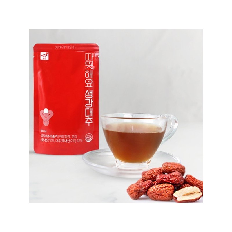 따뜻해요 생강대추(80mlx10개입) Warm Ginger Jujube (80ml x 10 pack)