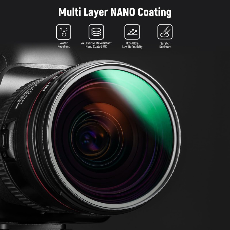 Neewer 67mm Polarizing Filter, 24 Layer Multi Resistant Nano Coated