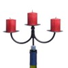 Oenophilia Afterglow Bottle Candelabra - 3 Small Pillars