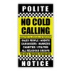 No Cold Callers Sign for Front Door Sticker No Cold