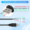 HATMINI 4Pcs USB 2.0 Male Plug 4pin Bare Wire USB