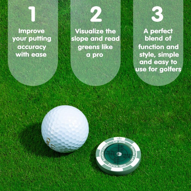 SlopeMaster ProGreen Reader - Golf Ball Marker with High Precision