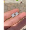Mens Real 925 Sterling Silver Iced Diamond HipHop Square Kite