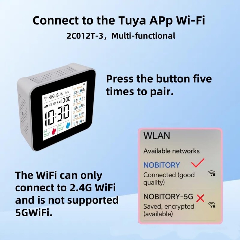 Weather Stations Wireless Indoor Outdoor Thermometer & Smart WiFi with