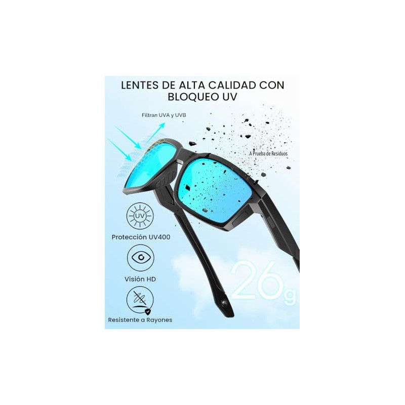 ATTCL Gafas de sol para hombre, polarizadas, deportivas, gafas de