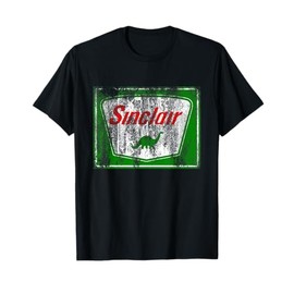 Dinosaur Gas Station Vintage Retro Mens Womens and Kids T-Shirt