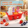 Ice Lolly Moulds, 6 Cavity Ice Lolly Moulds with Sticks