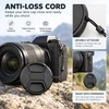 Center Pinch Lens Cap for Camera Lenses – 95mm, 105mm