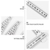 VILLFUL 3 Pcs Extendable Measuring Ruler Folding Tool Locking Arms